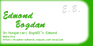 edmond bogdan business card